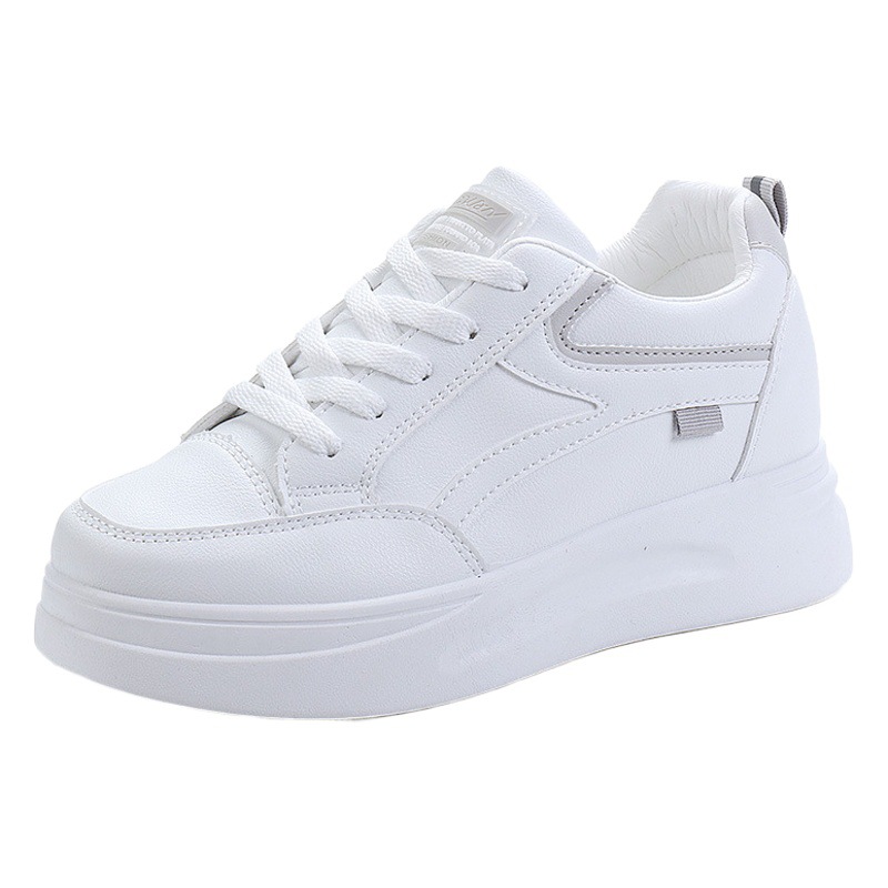 1720 Women's Shoes Summer Thick-soled White Shoes Women's Spring and Autumn Single-layer Shoes Breathable 2021 New Style Height-increasing All-match Board Shoes for Women
