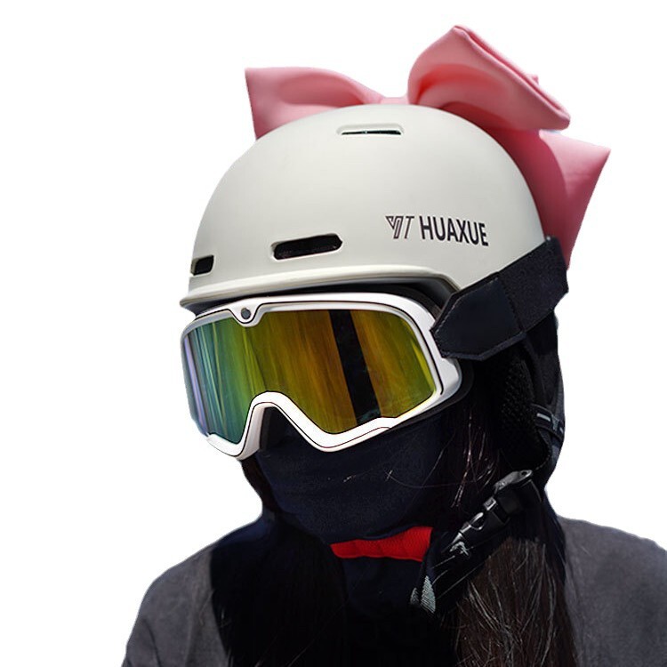 MAHAER スキーヘルメット シングルおよびダブルボード スキー用品 保護具 男性と女性用 暖かく衝突防止 スノーヘルメット スノーハット|undefined