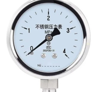 Y系列一般压力表Y-60M14*1.5轴向带边 0-4Mpa1.6级
