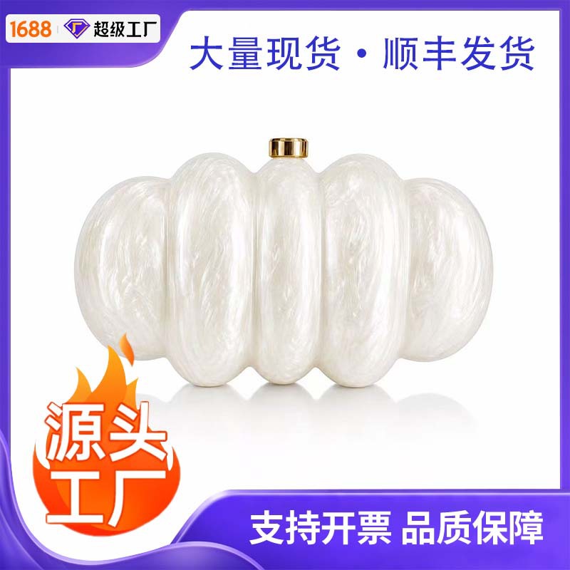 Cross-border Foreign Trade Women's New Acrylic Dinner Bag Single Shoulder Crossbody Wedding Banquet Clutch Chain Bag