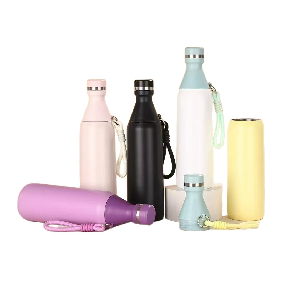 New Model 304 Stainless Steel Water Cup, High Aesthetic Value, Large Capacity, Small High-quality Mouth, With Carrying Strap_voghion.com