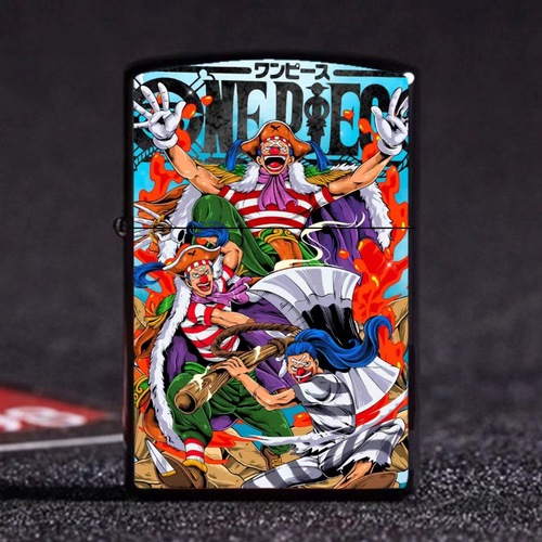 Creative cartoon anime lighter, metal kerosene windproof lighter, factory wholesale, custom-made according to image.