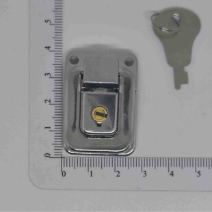 Aluminum case hardware accessories luggage lock chrome lock with key small square lock with key small plate buckle lock? lock buckle