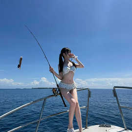 2025韩系少女可爱分体泳衣女小胸比基尼度假ins纯欲显瘦一件代付