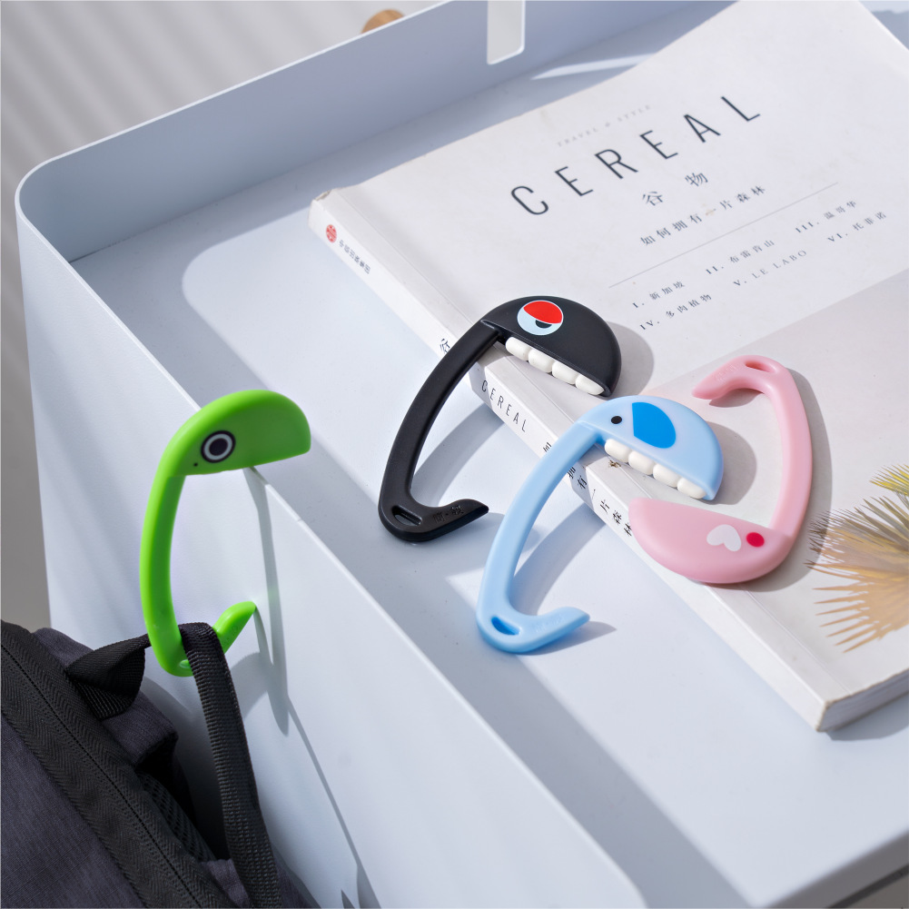 Nuevo gancho de escritorio multifuncional bolsa de dientes Percha gancho colgante sin pasta colgando mochila artefacto mochila colgando gancho