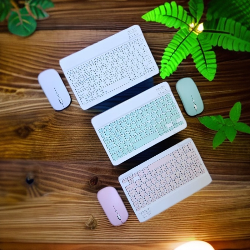 New Wireless Bluetooth Keyboard and Mouse Set, External Device for Mobile Phones and Tablets, Portable Office Essential, Magic Keyboard