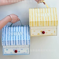 2025新款卡通可爱儿童过生日回礼零食礼盒周岁宴满月宴礼品盒空盒