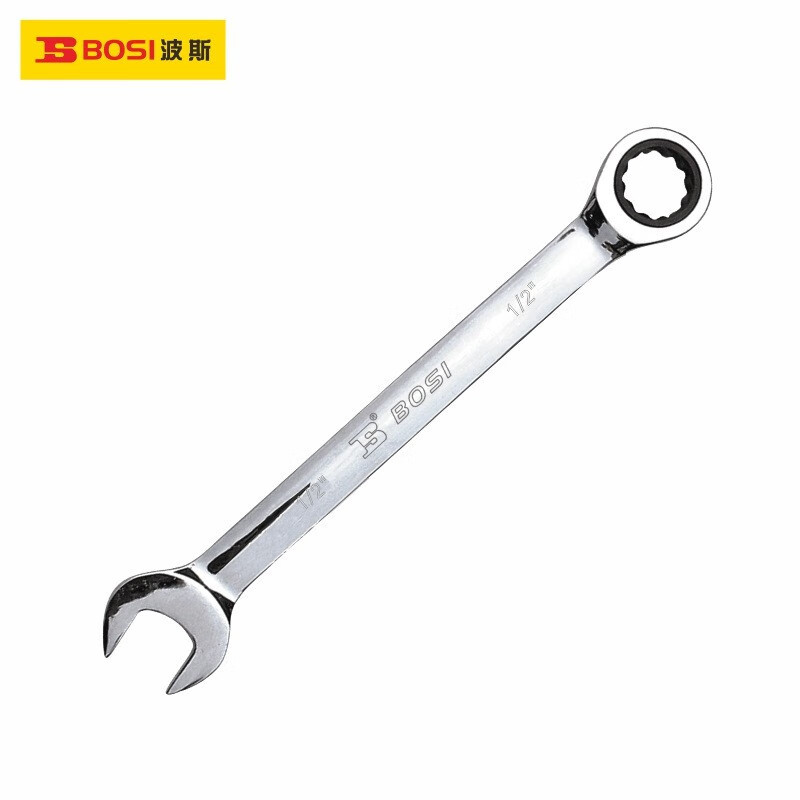 波斯镜面全抛光英制棘轮两用扳手开口梅花呆扳手板子汽修BS462001