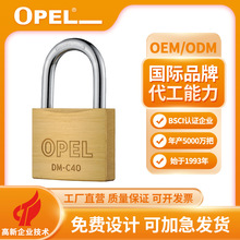 OPEL锁S槽全铜防盗防锈通开挂锁仓库抽屉挂锁锁头OEM/ODM定制加工