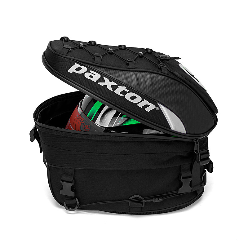 Bolsa de casco de asiento trasero de motocicleta de gran capacidad de viaje mochila de hombro mochila trasera a prueba de agua equipo de caballero
