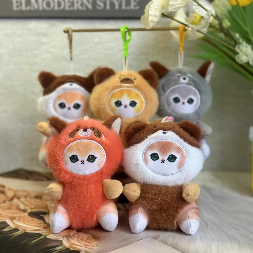 Кошка Фушань, трансвестит, акула, кошка, плюшевый брелок, подвеска, игрушка, милая кошачья сумка, подвеска, кукла