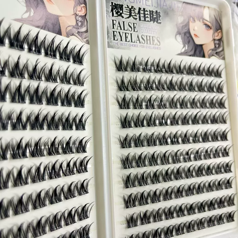 False Eyelashes, mixed capacious sets, custom European style, glue-free options