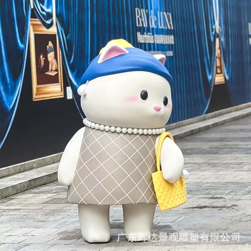 大型玻璃钢卡通雕塑户外商业街公仔摆件商场人物IP形象吉祥物美陈|undefined