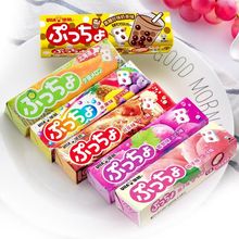 日本进口悠哈普超果汁条糖软糖水果可乐葡萄桃子味儿童休闲糖果