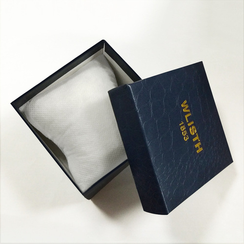 Wholesale exquisite watch packaging box, Tiandi cover watch gift box manufacturer wholesale, hot stamping LOGO