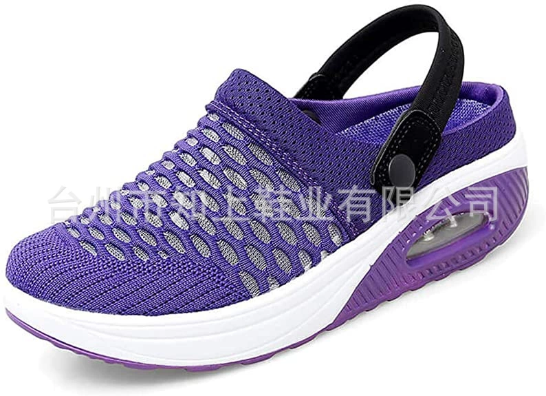2021 Внешняя торговля, трансграничная женская обувь больших размеров, сетчатые весенние и летние сандалии, женские полутапочки, дышащие легкие женские сандалии на воздушной подушке