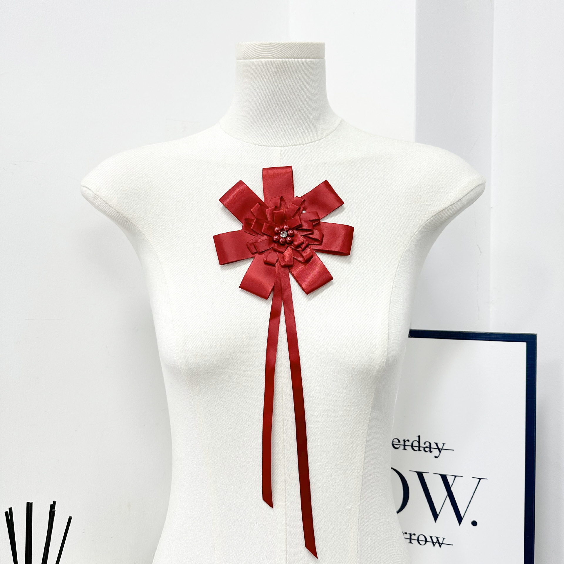 Flores de Gasas para Accesorios del Cabello de Poliéster Hecho a Mano para Accesorios de Cabello y Ropa