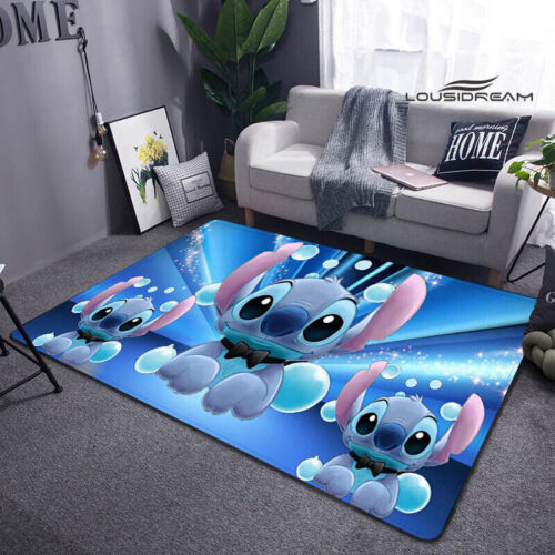 Puntada de dibujos animados sala de estar alfombra hogar sofá mesa de café piso alfombra gran área linda chica corazón Bahía ventana estera en stock