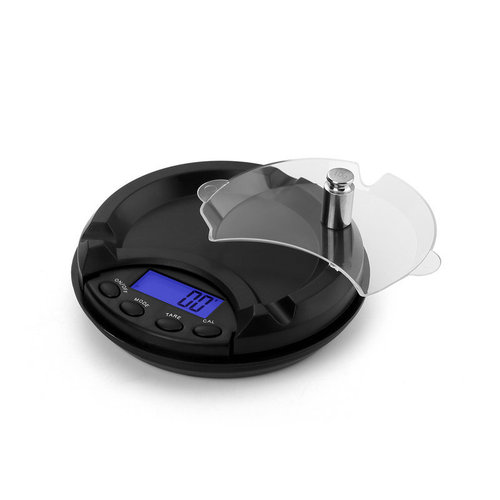 Mini ashtray pocket portable jewelry scale digital scale 0.01g 0.1g scale herbal medicine gold scale