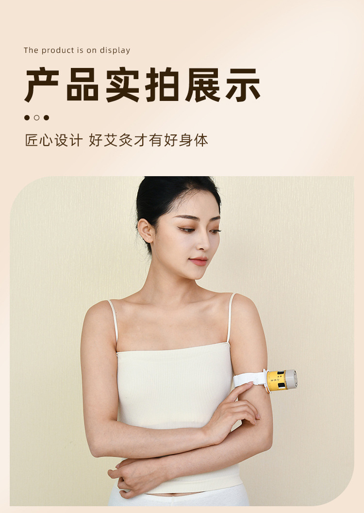 Moxa Burner Tube Set with 60:1 Moxa Sticks Portable Ai Jiu Moxibustion Kit for Body Wellness in use
