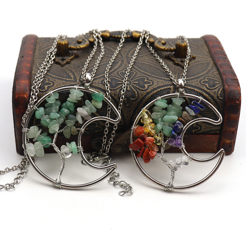 Retro Leaf Crystal Plating Pendant Necklace 1 Piece