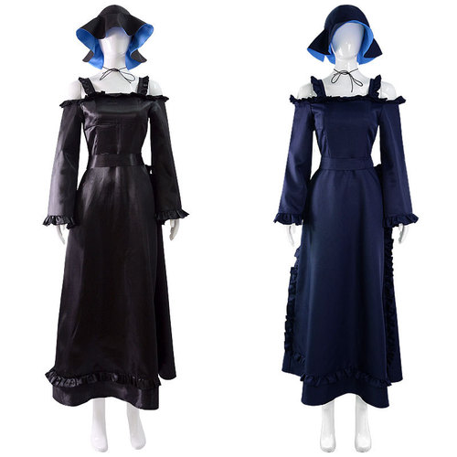 Anime Master Death and Black Maid cosplay costume Alice cos maid outfit black long dress