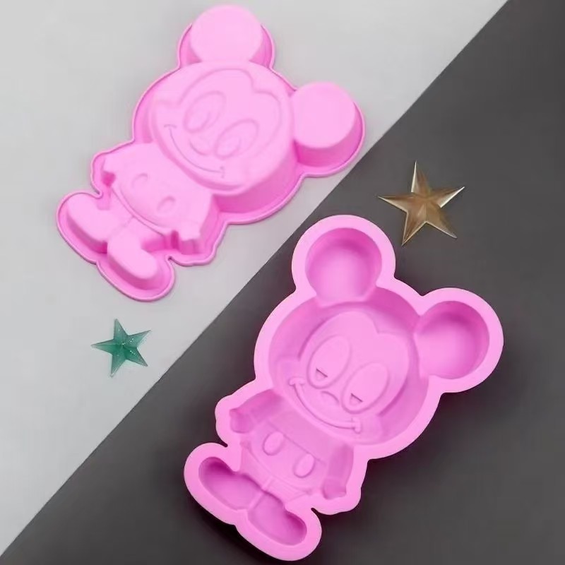 Single Cartoon Mouse Silicone Cake Mold Kitchen Baking Tools DIY Silicone Soap Mold Ice Mold Household