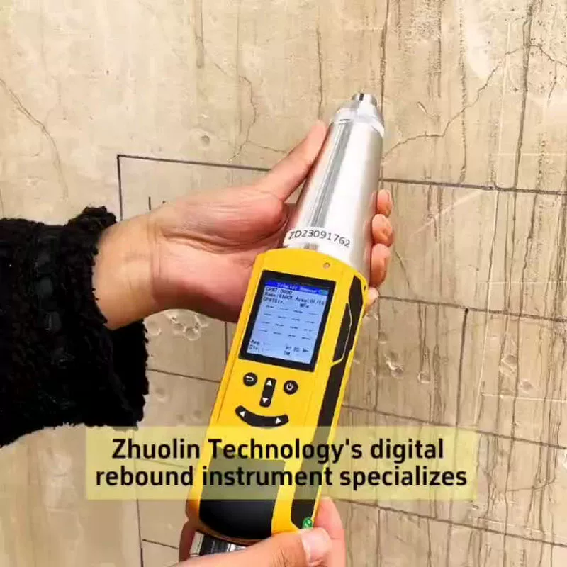 Цифровой измеритель упругости и прочности бетона Zolin Tech (англ. версия) HD-225D, цифровой дисплей, тестер прочности на сжатие
