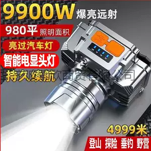 ไฟฉายคาดศีรษะ LED ชาร์จได้ แบตเตอรี่ 1200mAh