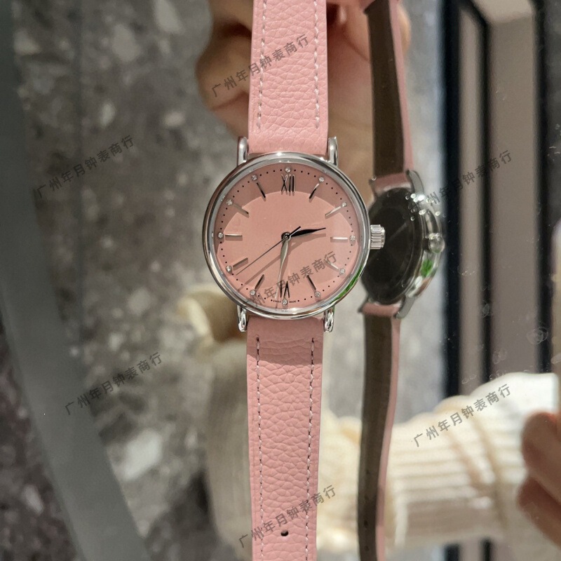 Wanjia's New Fashionable Gu Ailing Style Simple Colorful Leather Strap Portofino High-Value Export Quartz Women's Watch