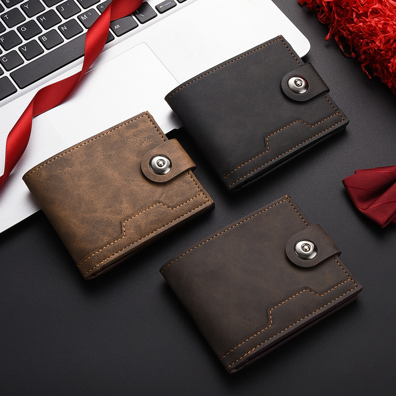 Wallet Men's Short Thin Cross-border Foreign Trade Large Capacity Multi-card Wallet Trendy Personalized Soft Leather Men's Wallet