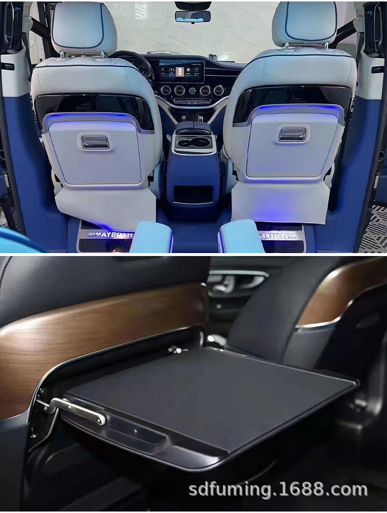 Suitable for 16-24 Mercedes-Benz Vito V260L Seat Back Folding Small Table, Multifunctional Car-Mounted Table