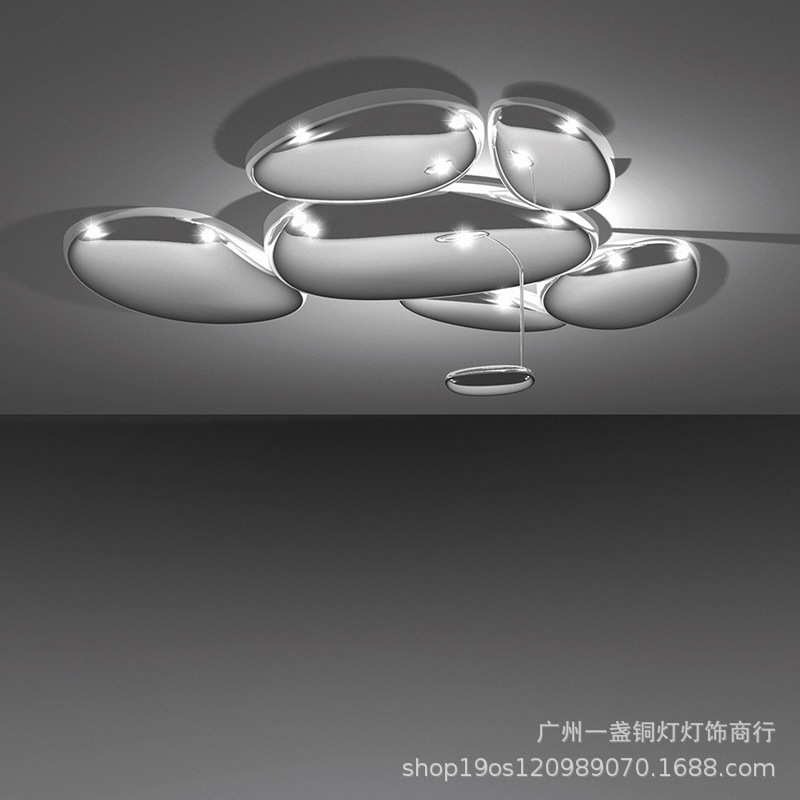 Italian living room ceiling lamp designer Mercury Villa Hall lamp restaurant creative ceiling lamp Artemide