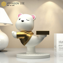 小熊摆件适用于iwatch s9苹果华为手表充电支架托可爱创意周边App