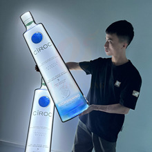 工厂D制发光酒座道具酒吧夜店出酒道具洋酒宣传酒牌