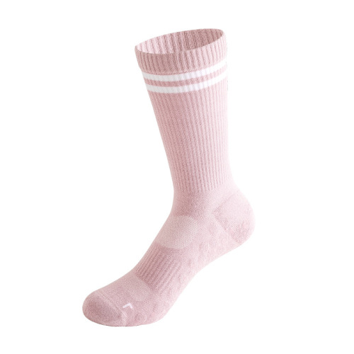 Sport's House Women's Mid-calf Yoga Socks Pilates Dotted Anti-Slip Socks Sole Jumping Exercise Socks