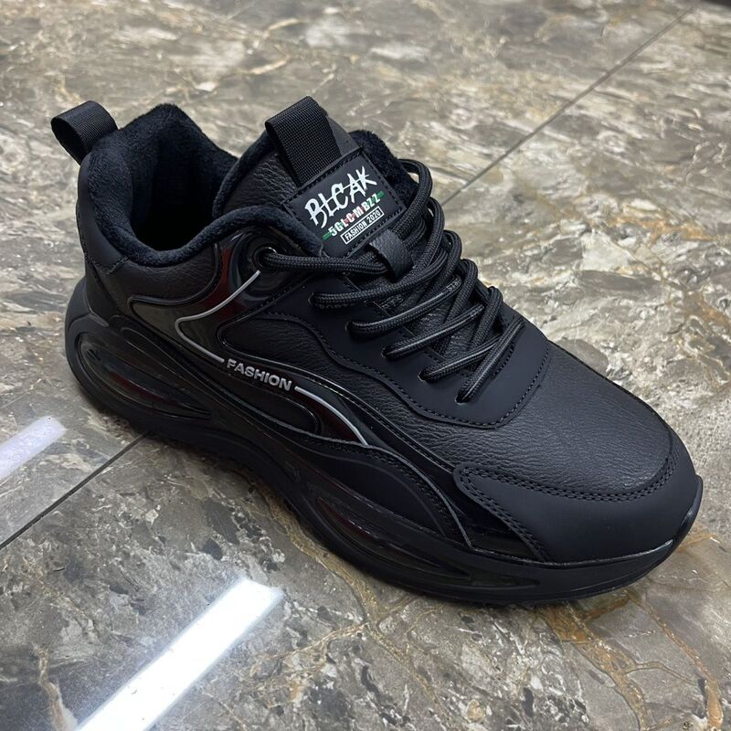 2023 Winter Fleece-Lined Warm Men's Cotton Shoes New Men's Casual Sports Shoes Men's Popular Versatile Trendy Shoes