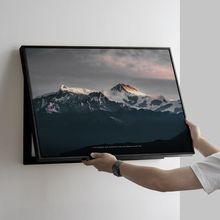 批发山水电表箱装饰画现代客厅轻奢配电箱遮挡挂画横款极简富士山