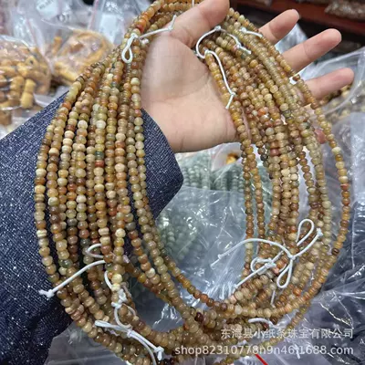Jade Dragon Spine Gourd DIY Accessories Handmade Woven Bracelet Necklace Buddhist Beads Fashion Accessories Spacer Beads