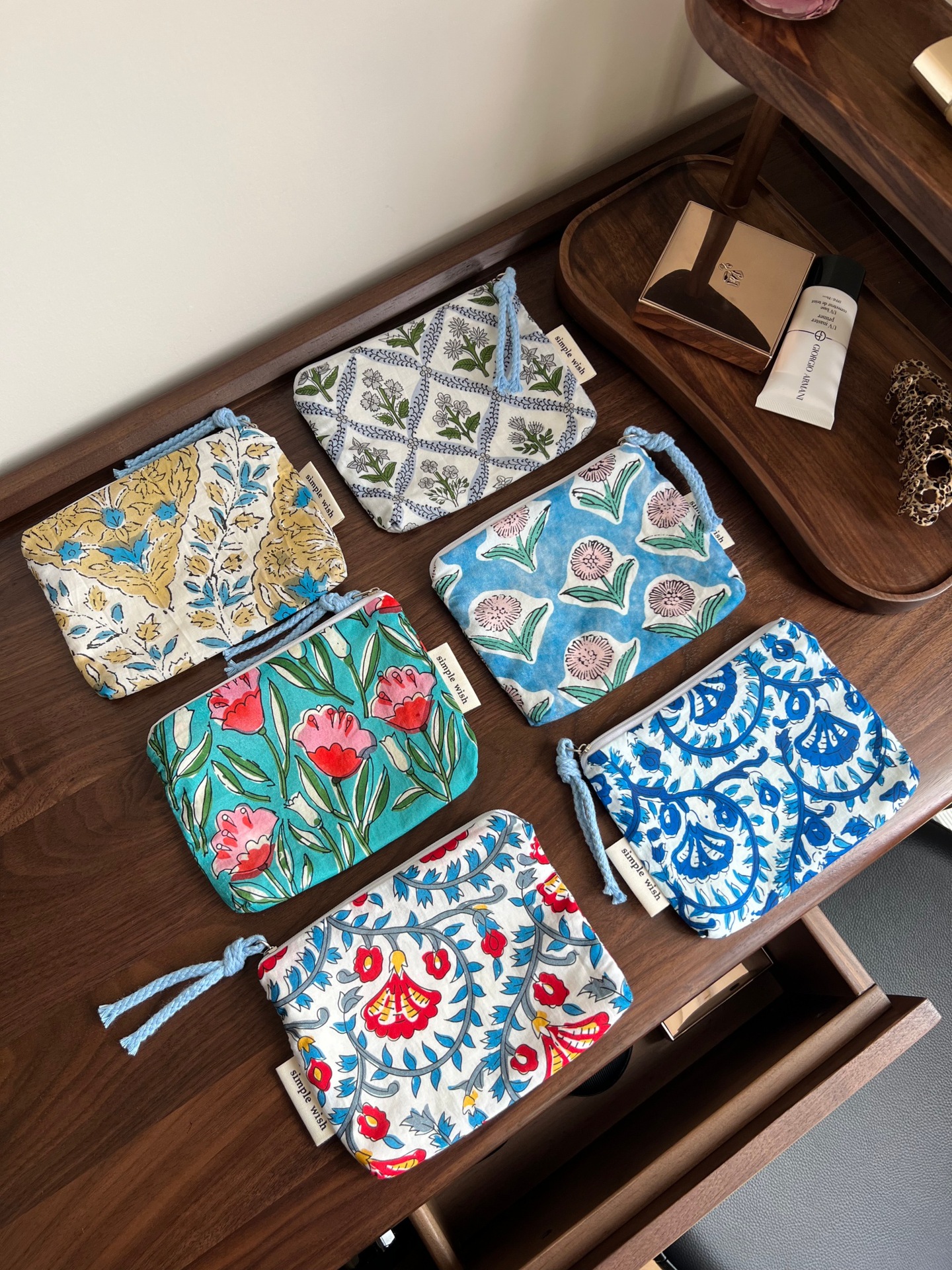 Small retro ethnic wallet