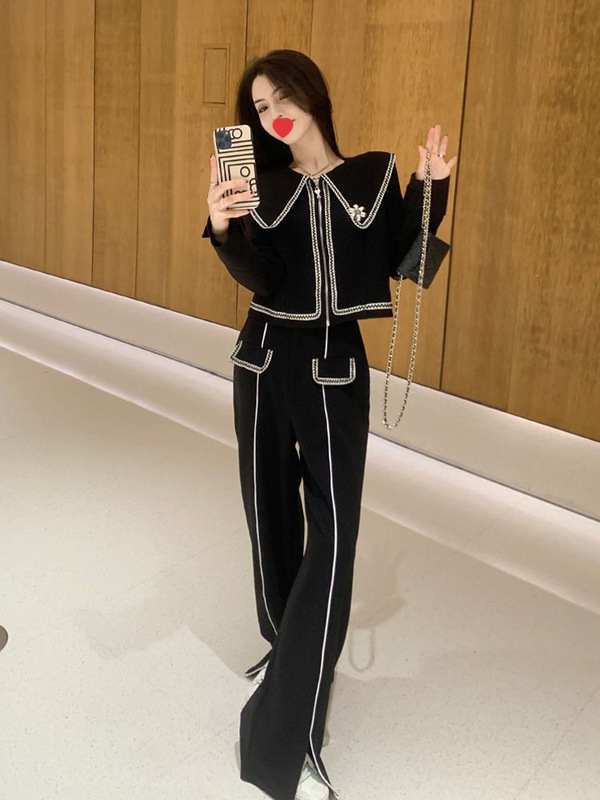 网红小香风卫衣套装女2025春秋季新款时尚炸街减龄休闲运动两件套|undefined