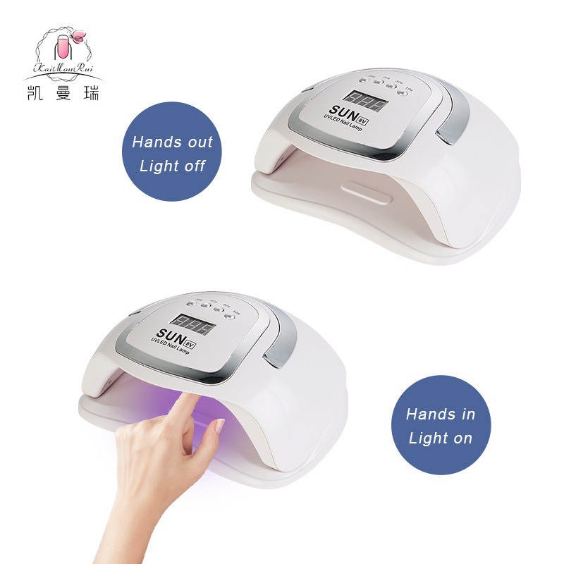 Lámpara de manicuras 192W luz de alta potencia UV + LED luz de manicuras