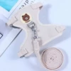 Leather label white