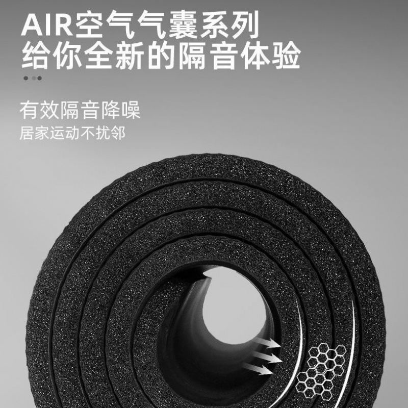 Alfombra de yoga, esterilla de acondicionamiento para hombres, esterilla de acústico, amortiguación y antideslizante, sin olor