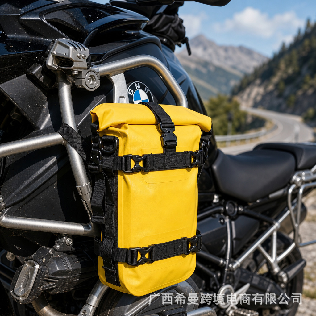 Motorcycle waterproof guardrail bag, motorcycle modified guardrail side bag, quick-release waterproof bag, multifunctional large-capacity vehicle bag