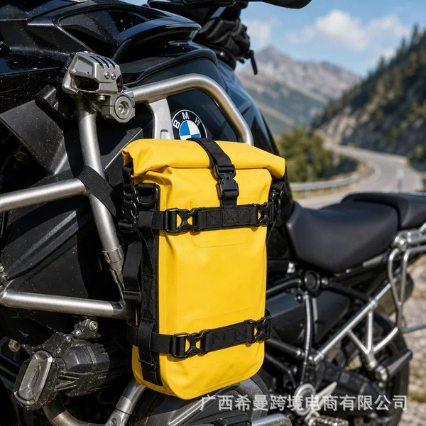 Motorcycle waterproof guardrail bag, motorcycle modified guardrail side bag, quick-release waterproof bag, multifunctional large-capacity vehicle bag