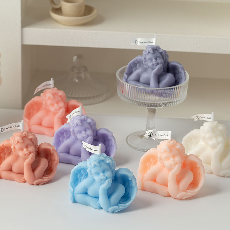 エンジェル香りキャンドル卸売ロマンチックな誕生日ギフトセットギフトボックス装飾装飾品 diy 香りキャンドル|undefined