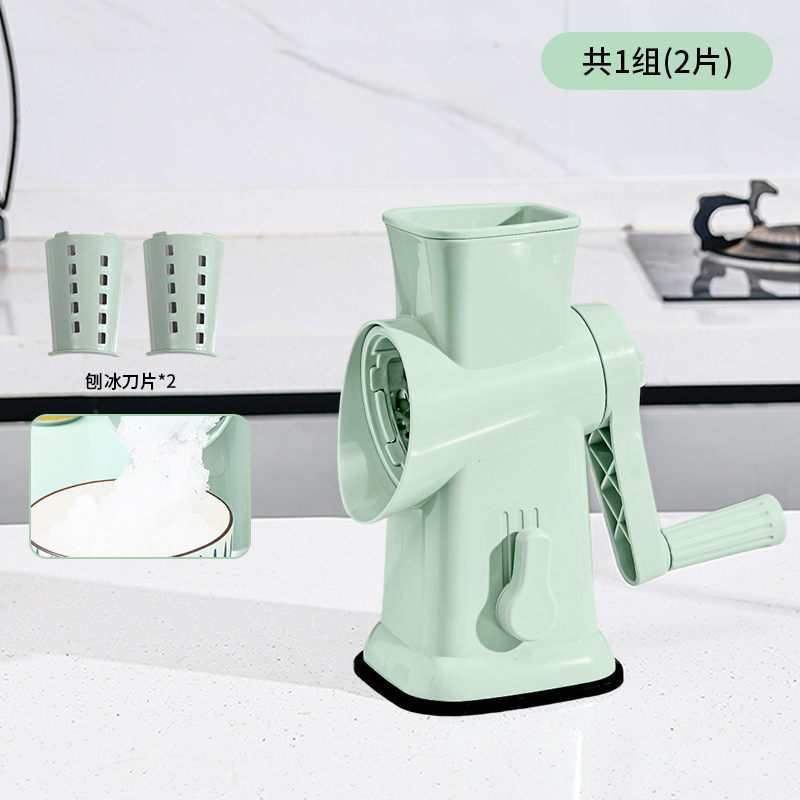 Nuevo cortador de verduras de tambor multifuncional, cortador de verduras de pepino en rodajas de papa en casa, dispositivo de corte de verduras en rollo de manivela