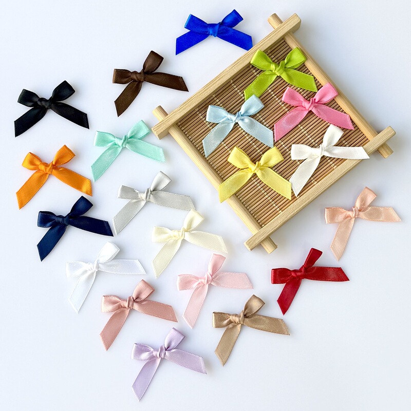 1cm Ribbon Bow Finished Product Accessories Clothing Socks DIY Materials Doll Machine-Made Double-Sided Polyester Ribbon Bow 1cm Ribbon Bow Finished Product Accessories Clothing Socks DIY Materials Doll Machine-Made Double-Sided Polyester Ribbon Bow