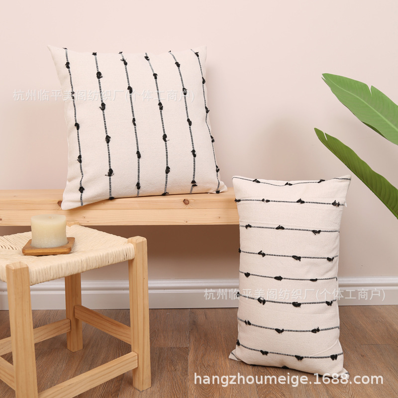 Estrias cortar flores abrazar almohada funda simple moderna almohada en casa sala de estar sofá respaldo sala de modelo almohada de alojamiento